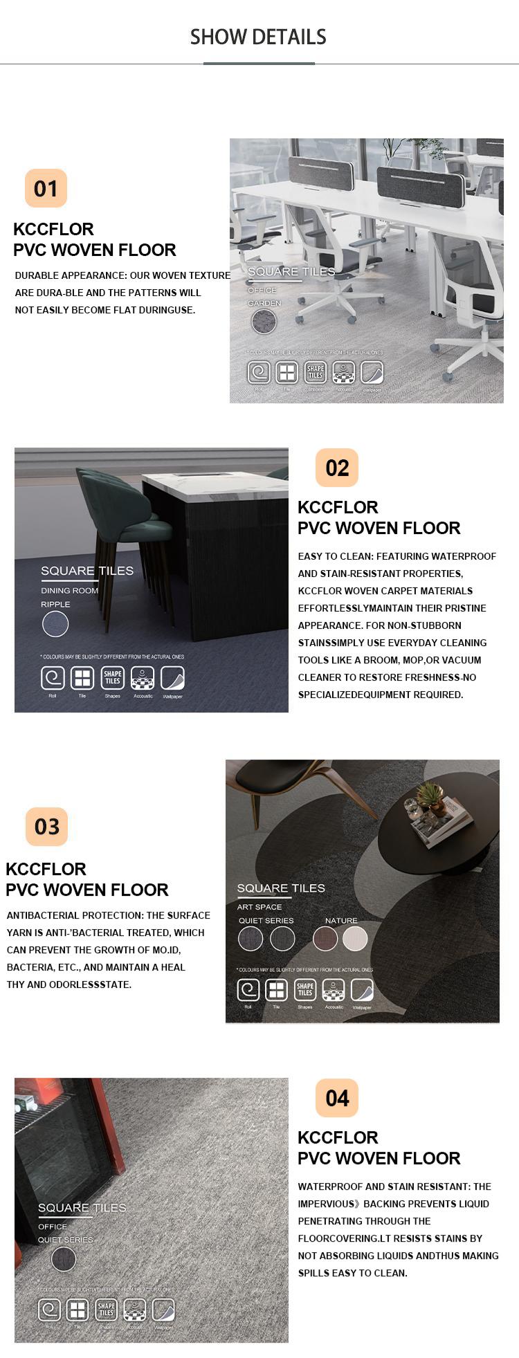 PVC woven floor